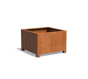 Andes cortenstaal met poten 120x120x80 cm plantenbak Andes cortenstaal met poten 120x120x80 cm plantenbak