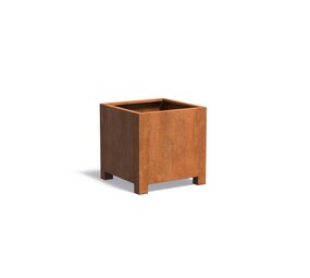 Andes cortenstaal met poten 80x80x80 cm plantenbak Andes cortenstaal met poten 80x80x80 cm plantenbak