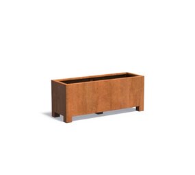 Andes cortenstaal met poten 150x50x60 cm plantenbak Andes cortenstaal met poten 150x50x60 cm plantenbak