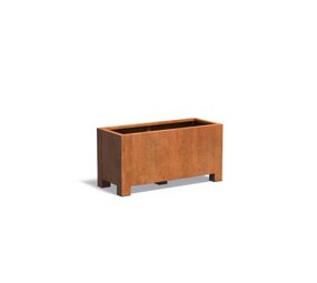 Andes cortenstaal met poten 120x50x60 cm plantenbak Andes cortenstaal met poten 120x50x60 cm plantenbak