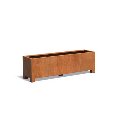 Andes cortenstaal met poten 200x50x60 cm plantenbak Andes cortenstaal met poten 200x50x60 cm plantenbak