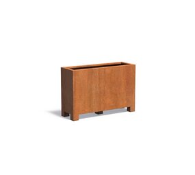 Andes cortenstaal met poten 120x40x80 cm plantenbak Andes cortenstaal met poten 120x40x80 cm plantenbak