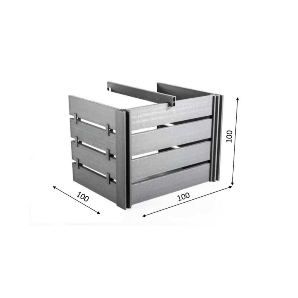 Ecoo Compostbak aanbouwmodule 100 x 100, 1050 Liter