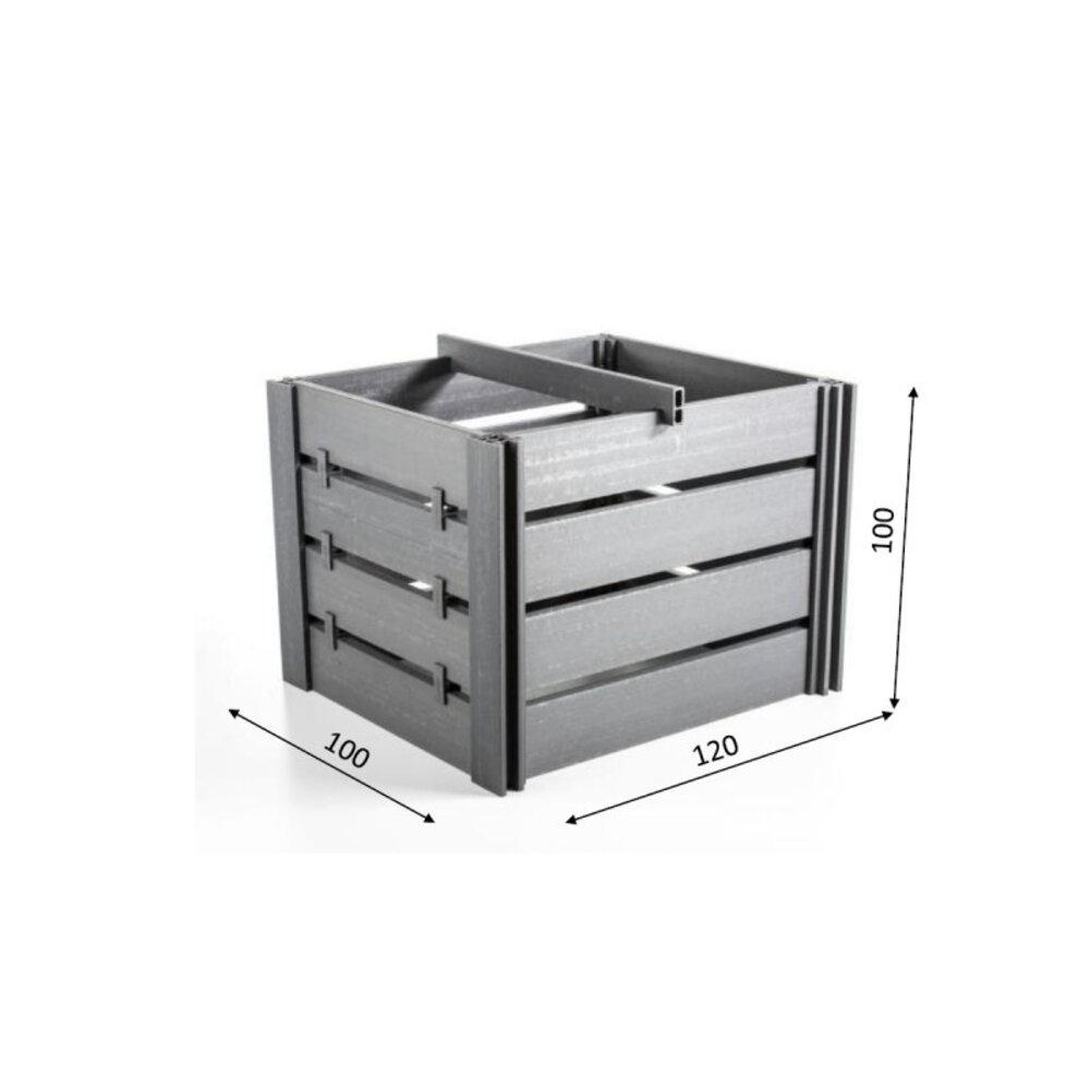 Ecoo Compostbak basismodule 100 x 120, 1300 Liter