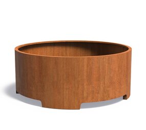 ATLAS cortenstaal 200x80 cm bloembak met poten ATLAS cortenstaal 200x80 cm bloembak met poten