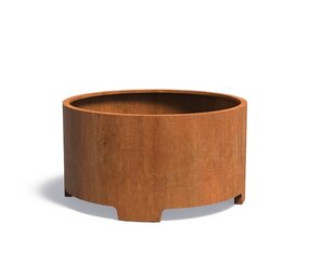 ATLAS cortenstaal 150x80 cm bloembak met poten ATLAS cortenstaal 150x80 cm bloembak met poten