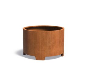 ATLAS cortenstaal 120x80 cm bloembak met poten ATLAS cortenstaal 120x80 cm bloembak met poten