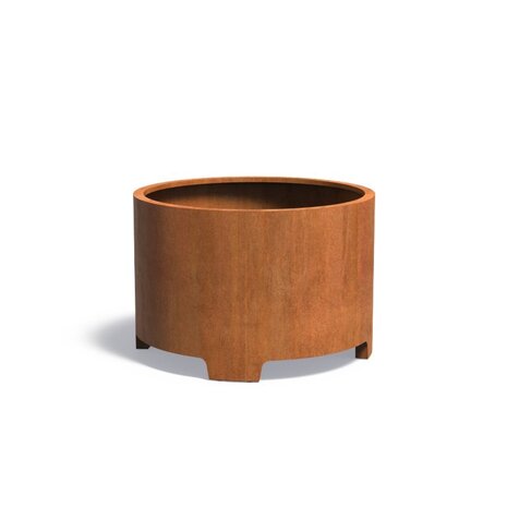 ATLAS cortenstaal 120x80 cm bloembak met poten ATLAS cortenstaal 120x80 cm bloembak met poten