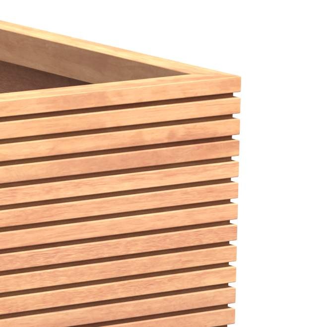 Malaga Rhombus 120x120x75 cm houten bloembak