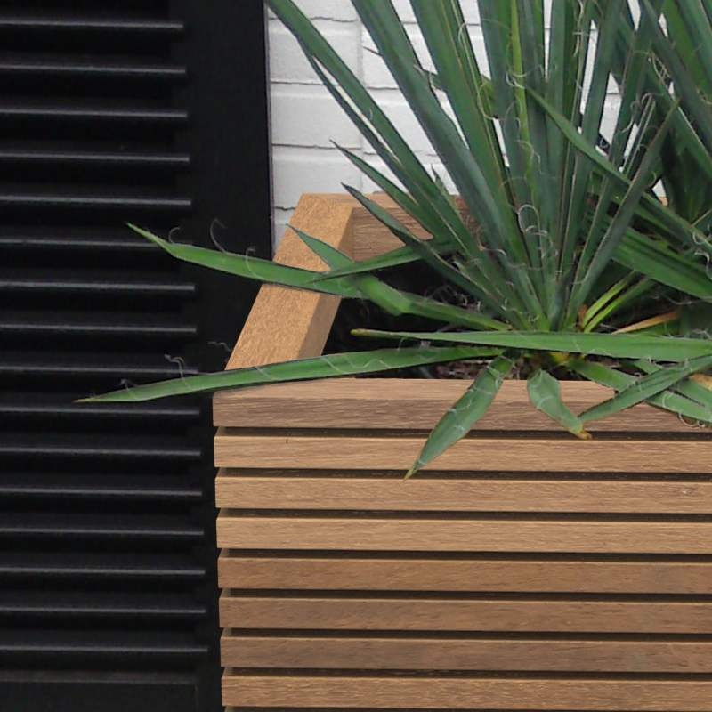 Malaga Rhombus 120x50x61 cm houten bloembak