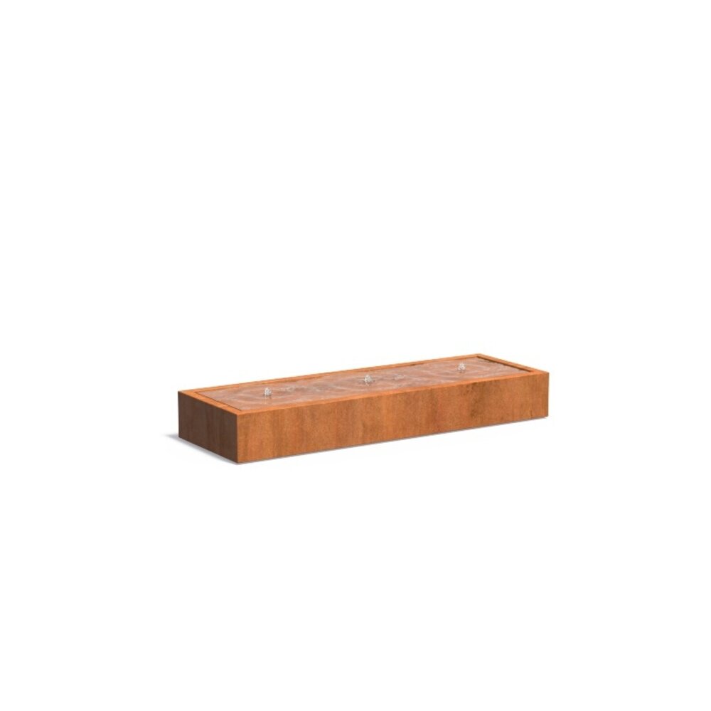 Watertafel cortenstaal 300 x 100 x 40 cm Watertafel cortenstaal 300 x 100 x 40 cm