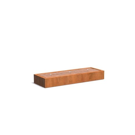 Watertafel cortenstaal 300 x 100 x 40 cm Watertafel cortenstaal 300 x 100 x 40 cm