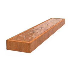 Watertafel cortenstaal 600 x 100 x 40 cm Watertafel cortenstaal 600 x 100 x 40 cm