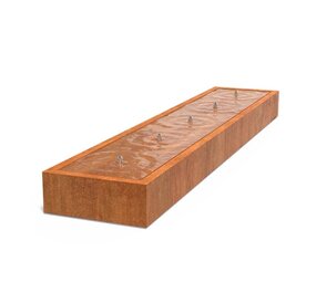 Watertafel cortenstaal 500 x 100 x 40 cm Watertafel cortenstaal 500 x 100 x 40 cm