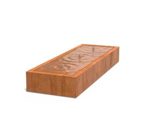 Watertafel cortenstaal 300 x 100 x 40 cm Watertafel cortenstaal 300 x 100 x 40 cm
