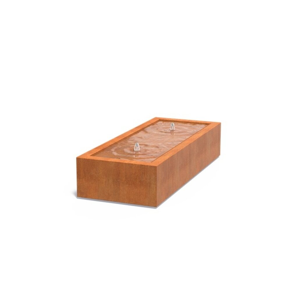Watertafel cortenstaal 200 x 80 x 40 cm Watertafel cortenstaal 200 x 80 x 40 cm