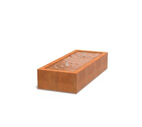 Watertafel cortenstaal 200 x 80 x 40 cm Watertafel cortenstaal 200 x 80 x 40 cm