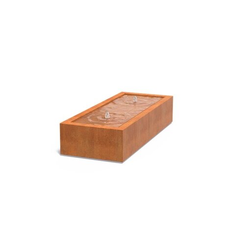 Watertafel cortenstaal 200 x 80 x 40 cm Watertafel cortenstaal 200 x 80 x 40 cm