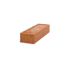 Watertafel cortenstaal 200 x 60 x 40 cm Watertafel cortenstaal 200 x 60 x 40 cm