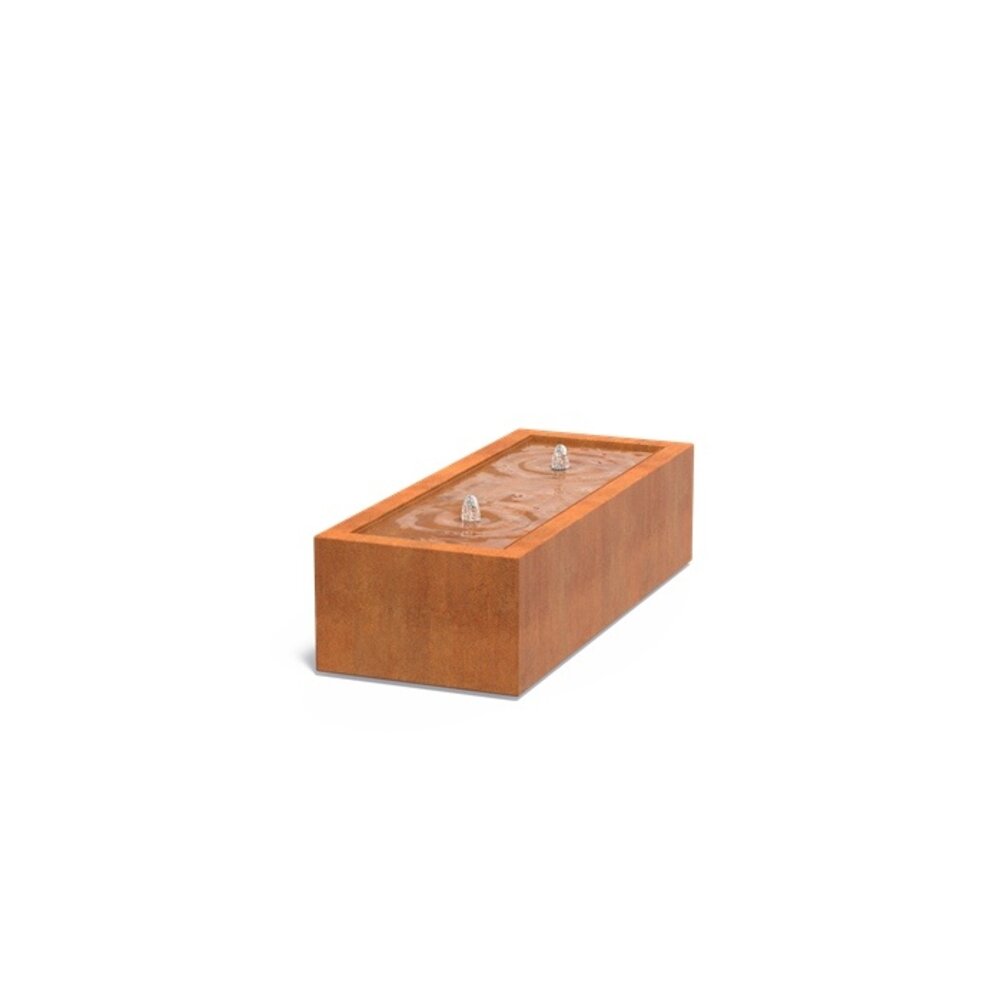 Watertafel cortenstaal 150 x 60 x 40 cm Watertafel cortenstaal 150 x 60 x 40 cm