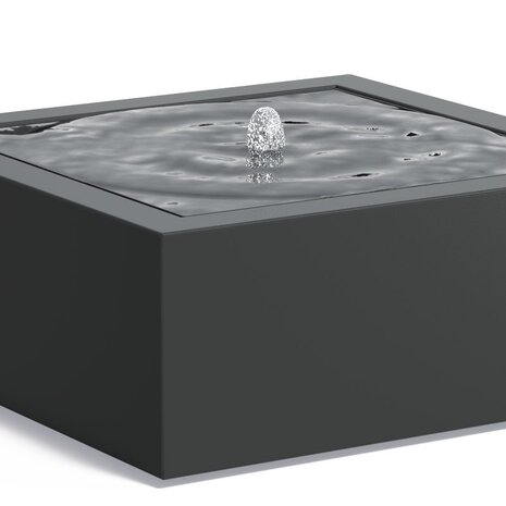 Watertafel aluminium 100x100x40 cm