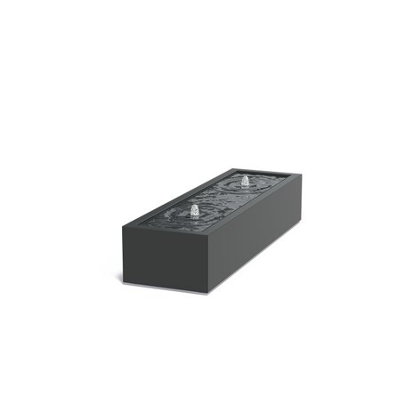 Watertafel 200 x 60 x h 40 cm aluminium Watertafel 200 x 60 x h 40 cm aluminium