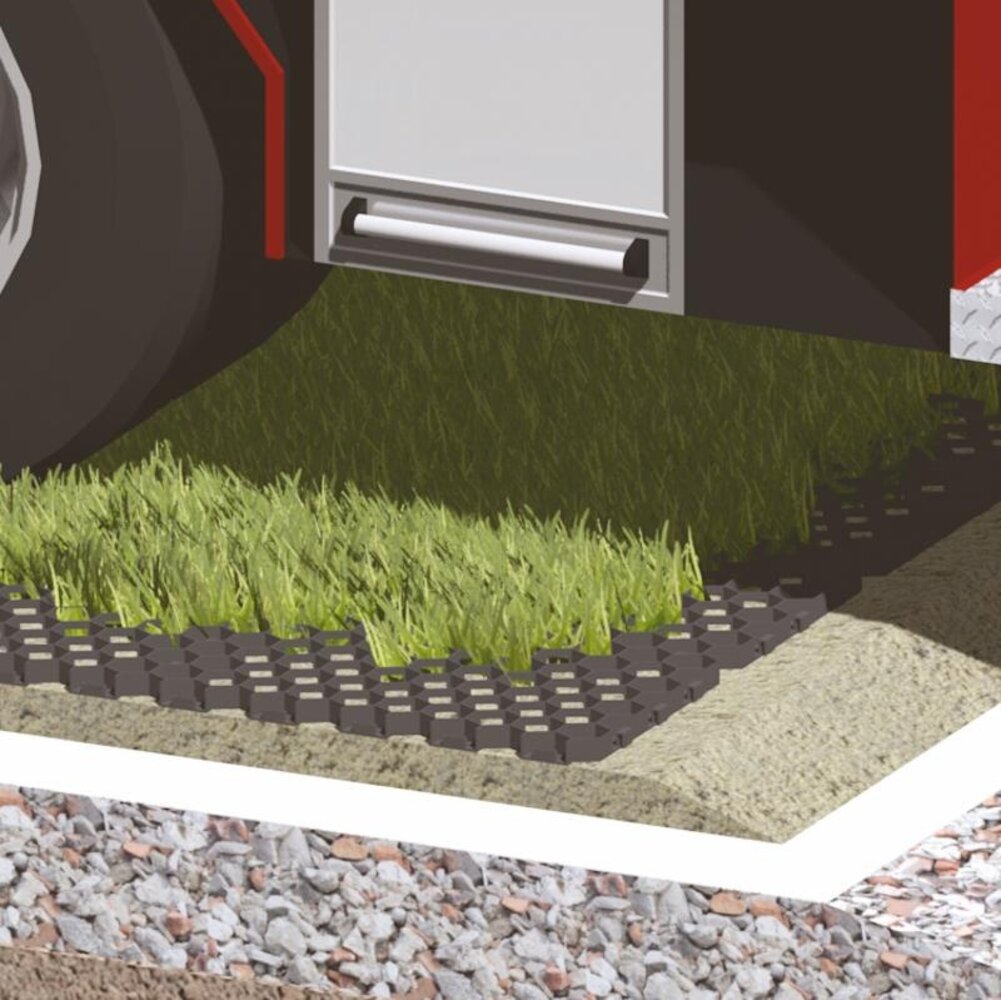 Bera Grass Fix Eco+ Grasplaat / grasdal GRIJS