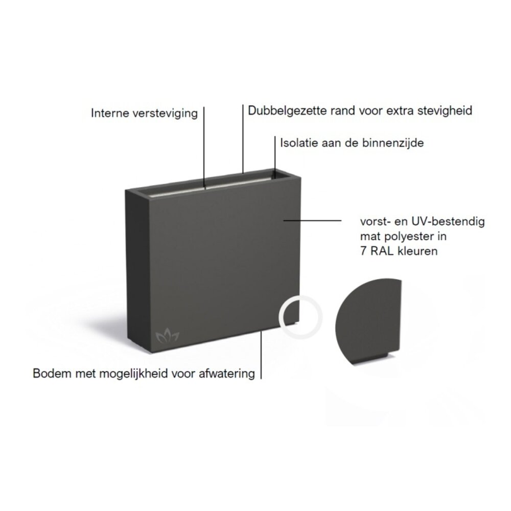 Buxus polyester 90x25x80 cm horecabak Buxus polyester 90x25x80 cm horecabak