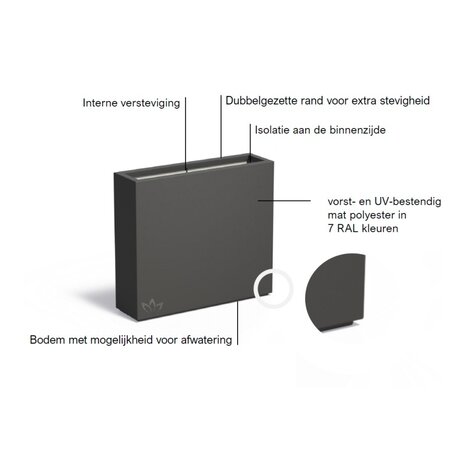 Buxus polyester 90x25x80 cm horecabak Buxus polyester 90x25x80 cm horecabak