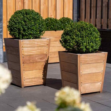 Sevilla 55x55x72 cm houten bloembak