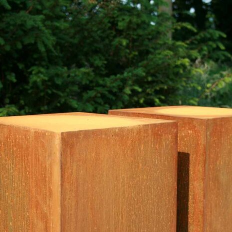 Sokkel cortenstaal 40x40x100 cm Sokkel cortenstaal 40x40x100 cm