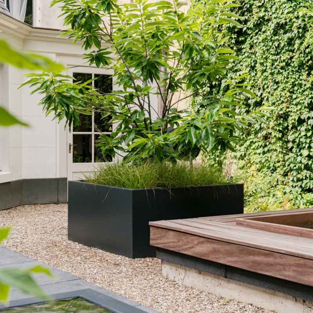 FLORIDA aluminium 50x50x80 cm plantenbak FLORIDA aluminium 50x50x80 cm plantenbak