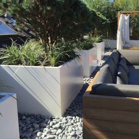 FLORIDA aluminium 120x120x40 cm plantenbak