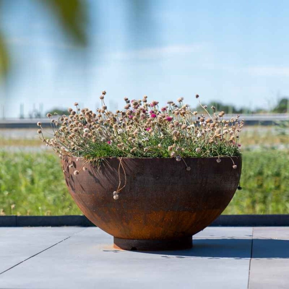 Dipott BOCCA cortenstaal 100x51 cm plantenschaal