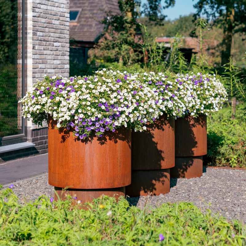 Dipott EXTEND cortenstaal 100 x h. 75 cm plantenbak