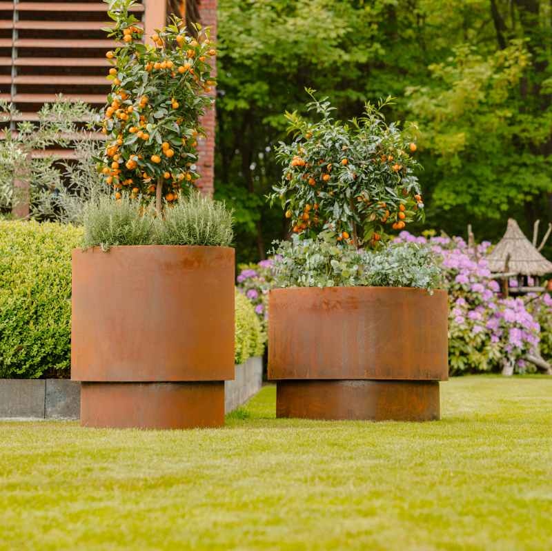 Dipott EXTEND cortenstaal 100 x h. 75 cm plantenbak
