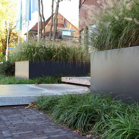 FLORIDA alu. 80x80x60 cm plantenbak zonder bodem FLORIDA alu. 80x80x60 cm plantenbak zonder bodem