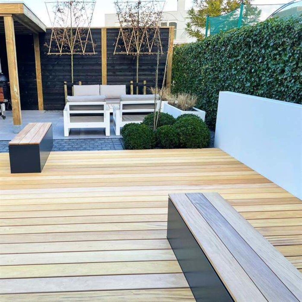 Sokkel aluminium 150x40x43 cm + zitting Sokkel aluminium 150x40x43 cm + zitting