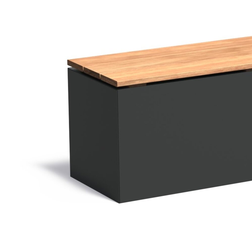 Sokkel aluminium 150x40x43 cm + zitting Sokkel aluminium 150x40x43 cm + zitting