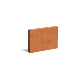 Tuinmuur cortenstaal 150 x 15 x h 100 cm