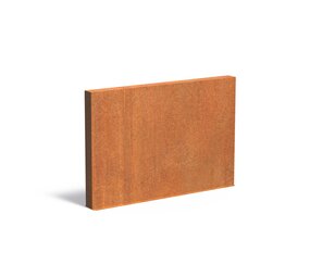 Tuinmuur cortenstaal 200 x 15 x h 135 cm