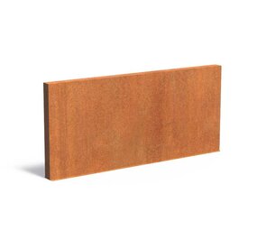 Tuinmuur cortenstaal 300 x 15 x h 135 cm