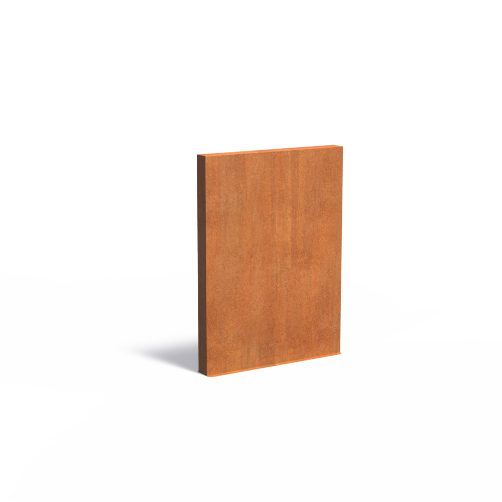 Tuinmuur cortenstaal 150 x 15 x h 200 cm