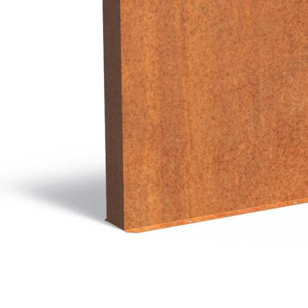 Tuinmuur cortenstaal 400 x 15 x h 80 cm
