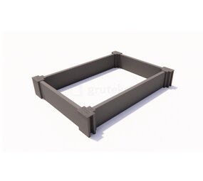 Ecoo Moestuinbak kunststof 80 x 120 x h. 22 cm Ecoo Moestuinbak kunststof 80 x 120 x h. 22 cm