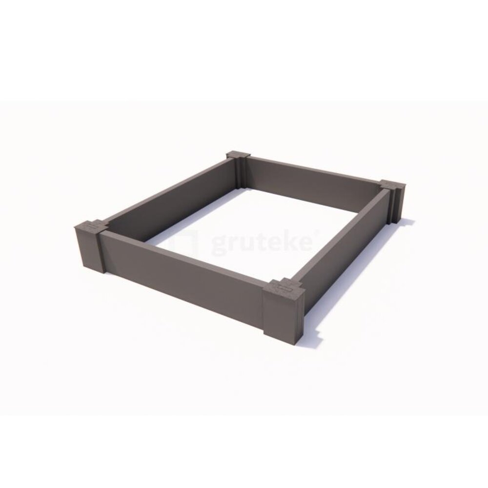 Ecoo Moestuinbak kunststof 100 x 120 x h. 22 cm Ecoo Moestuinbak kunststof 100 x 120 x h. 22 cm