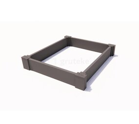 Ecoo Moestuinbak kunststof 100 x 120 x h. 22 cm Ecoo Moestuinbak kunststof 100 x 120 x h. 22 cm