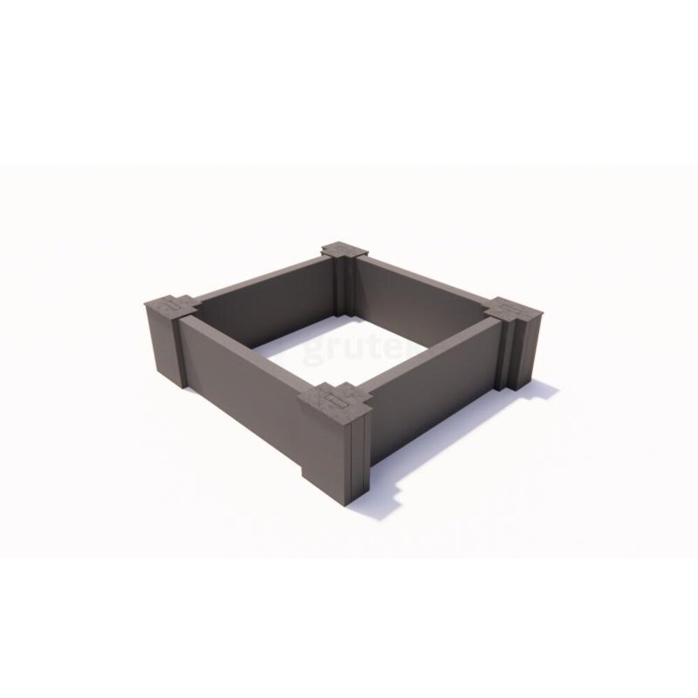 Ecoo Moestuinbak kunststof 60 x 60 x h. 22 cm Ecoo Moestuinbak kunststof 60 x 60 x h. 22 cm