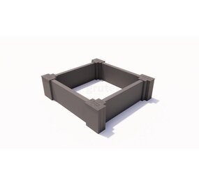 Ecoo Moestuinbak kunststof 60 x 60 x h. 22 cm Ecoo Moestuinbak kunststof 60 x 60 x h. 22 cm