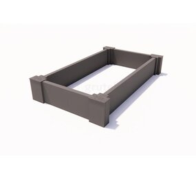 Ecoo Moestuinbak kunststof 60 x 120 x h. 22 cm Ecoo Moestuinbak kunststof 60 x 120 x h. 22 cm